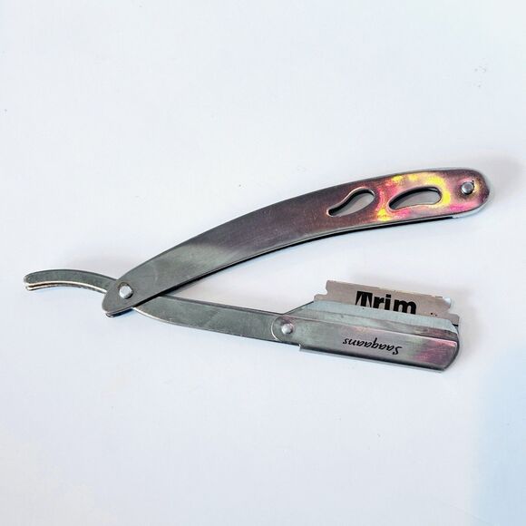 Saaqaans Heavy Duty Professional Stainless Steel Straight Edge Barber Razor - Picture 3 of 6